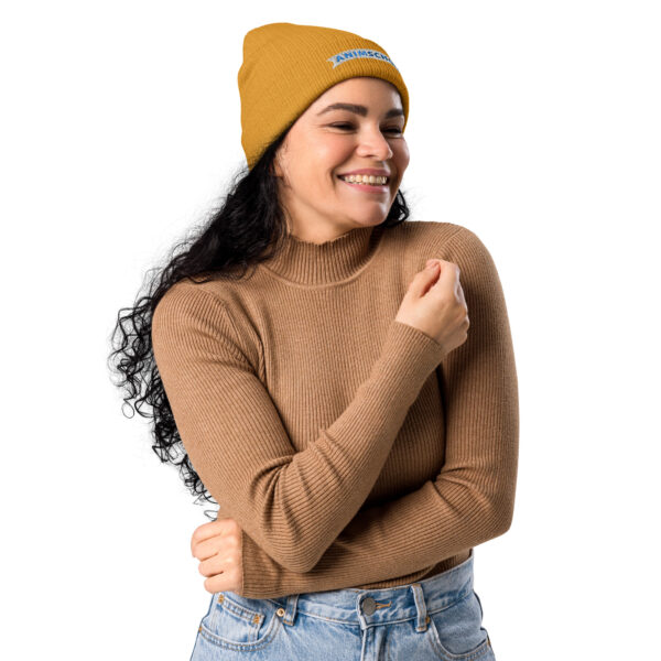 Organic ribbed beanie - Image 6